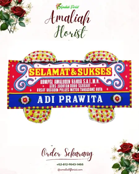 Papan Bunga Ucapan Selamat Keranggan
